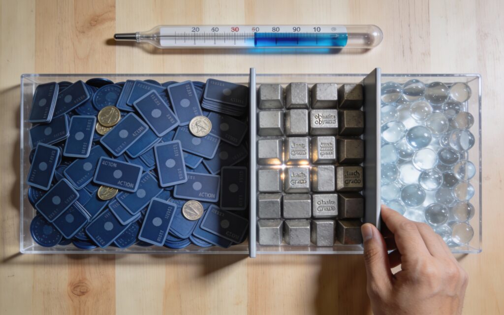 60/30/10 allocation between stocks, bonds, and cash, illustrating an asset allocation in a higher-rate environment