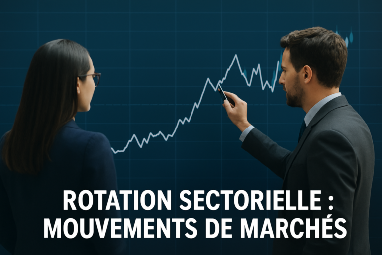 Analyse de la rotation sectorielle sur les marchés financiers en 2025, avec arbitrages entre secteurs observés par des investisseurs