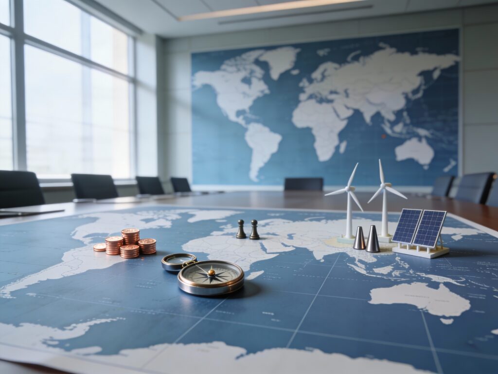 Jeu de plateau illustrant la crise monétaire et les tensions géopolitiques, principaux risques économiques en 2026