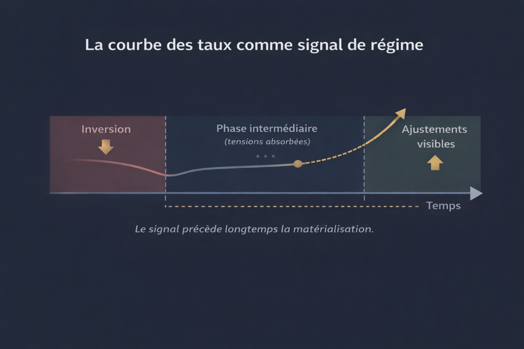 La courbe des taux comme signal de régime