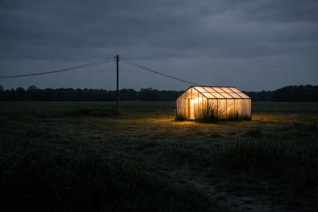 Illustration de la dépendance au financement bancaire : une structure économique isolée alimentée par une unique source de crédit, symbolisant le canal bancaire de transmission monétaire
