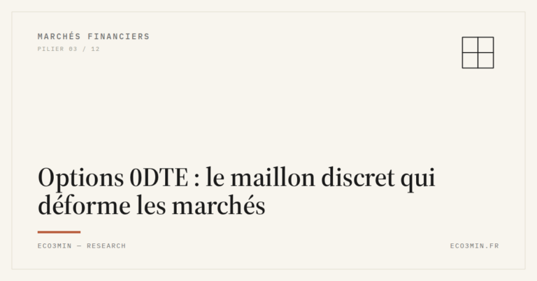 Eco3min — Options 0DTE : le maillon discret qui déforme les marchés