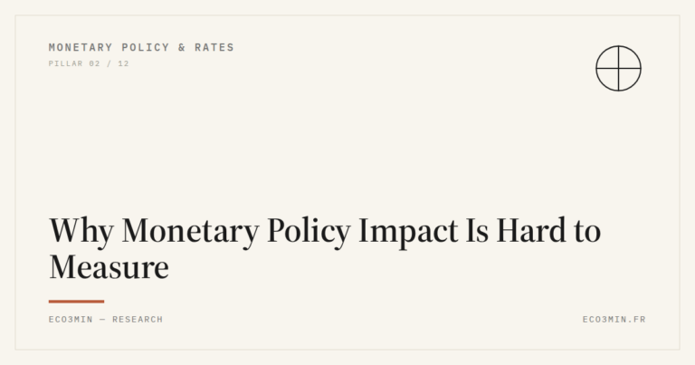 Eco3min — Why Monetary Policy Impact Is Hard to Measure
