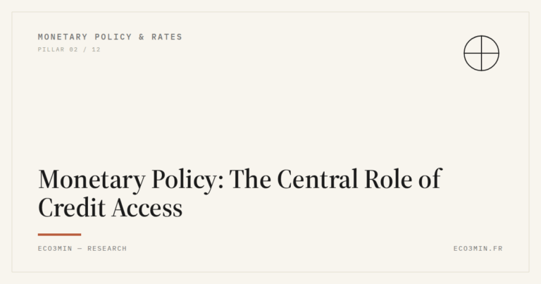 Eco3min — Monetary Policy: The Central Role of Credit Access