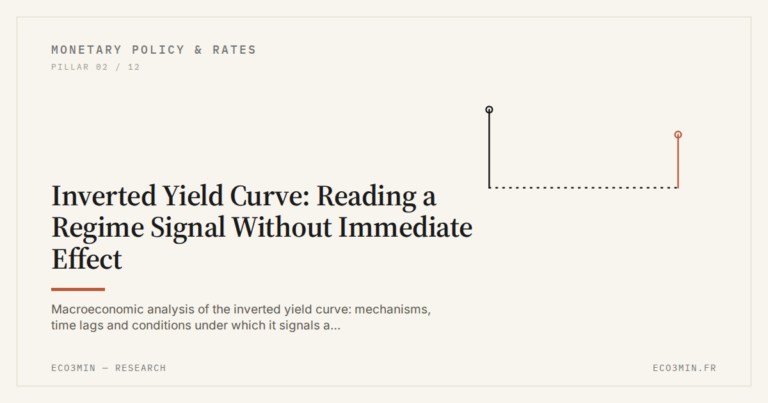 Eco3min — Inverted Yield Curve: Reading a Regime Signal Without Immediate Effect