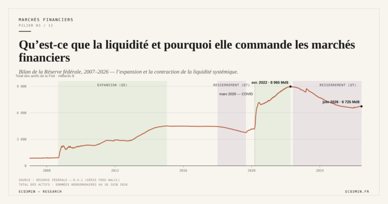Eco3min — Qu’est-ce que la liquidité et pourquoi elle commande les marchés financiers