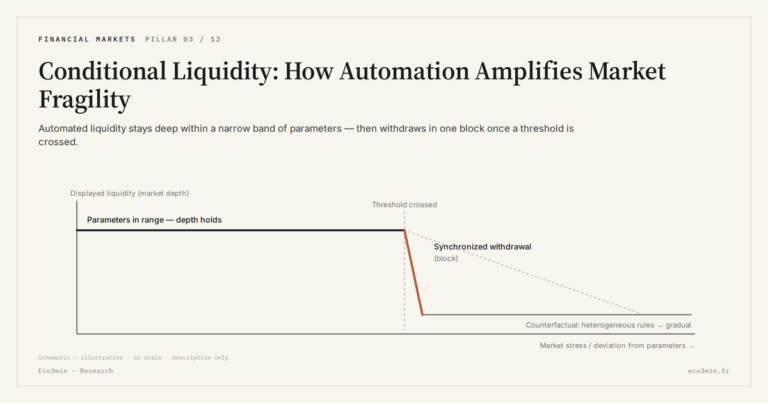 Eco3min — Conditional Liquidity: How Automation Amplifies Market Fragility