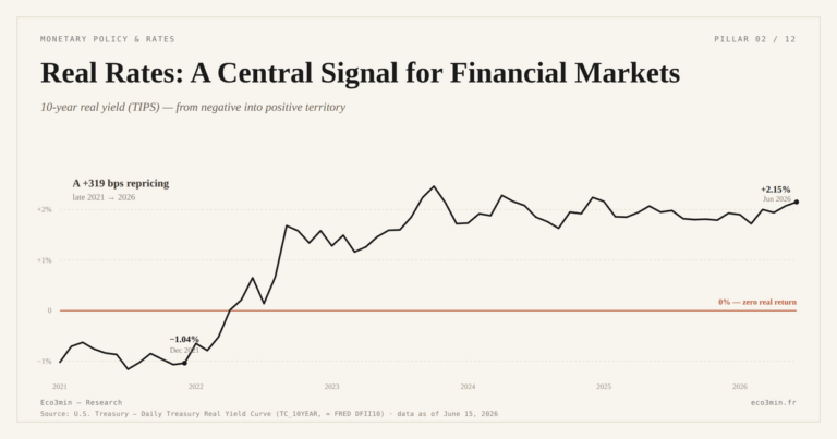 Eco3min — Real Rates: A Central Signal for Financial Markets