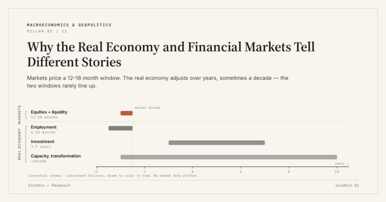 Eco3min — Why the Real Economy and Financial Markets Tell Different Stories