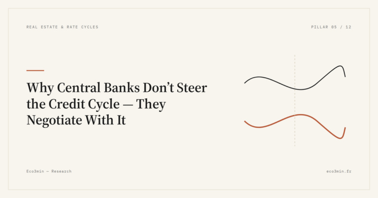 Eco3min — Why Central Banks Don’t Steer the Credit Cycle — They Negotiate With It