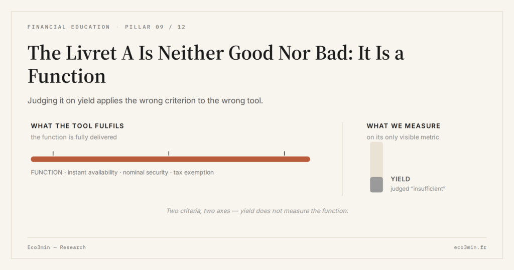 Eco3min — The Livret A Is Neither Good Nor Bad: It Is a Function