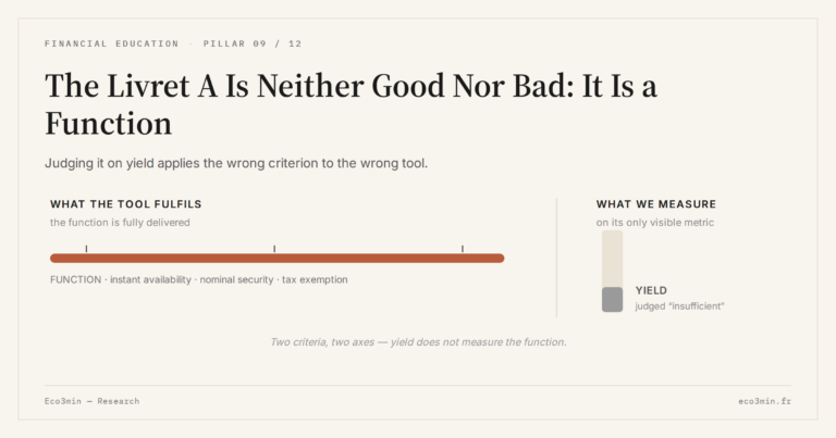 Eco3min — The Livret A Is Neither Good Nor Bad: It Is a Function