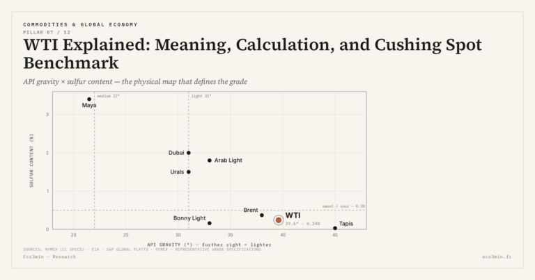 Eco3min — WTI Explained: Meaning, Calculation, and Cushing Spot Benchmark
