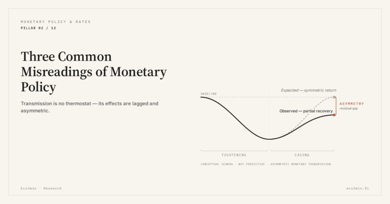 Eco3min — Three Common Misreadings of Monetary Policy