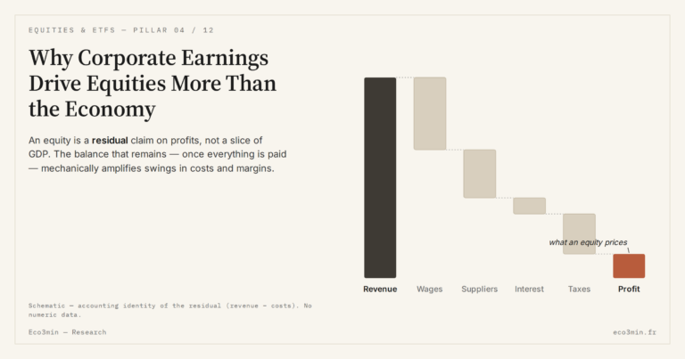 Eco3min — Why Corporate Earnings Drive Equities More Than the Economy