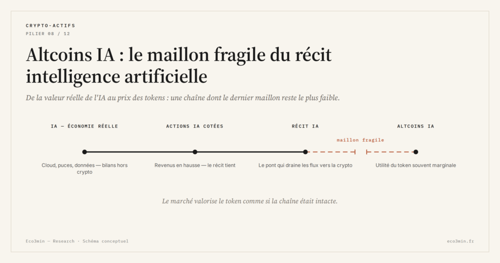 Eco3min — Altcoins IA : le maillon fragile du récit intelligence artificielle