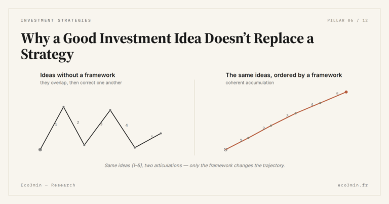 Eco3min — Why a Good Investment Idea Doesn’t Replace a Strategy