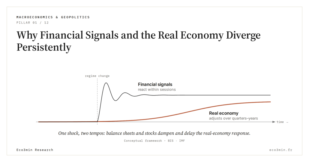 Eco3min — Why Financial Signals and the Real Economy Diverge Persistently