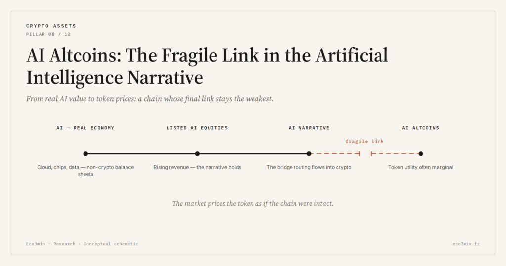 Eco3min — AI Altcoins: The Fragile Link in the Artificial Intelligence Narrative