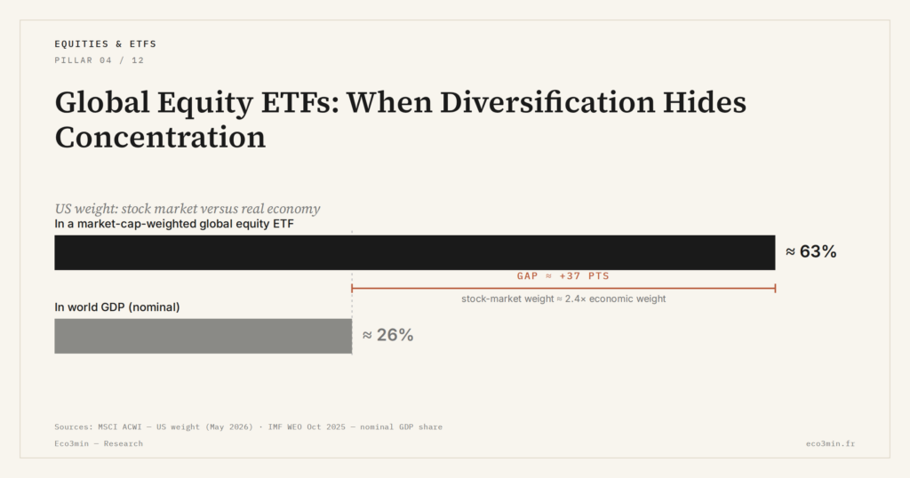 Eco3min — Global Equity ETFs: When Diversification Hides Concentration