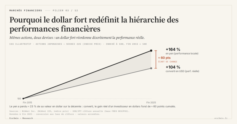 Eco3min — Pourquoi le dollar fort redéfinit la hiérarchie des performances financières