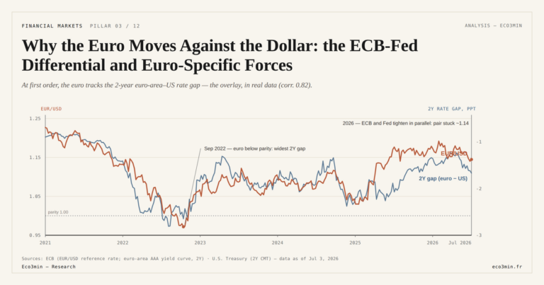 Eco3min — Why the Euro Moves Against the Dollar: the ECB-Fed Differential and Euro-Specific Forces