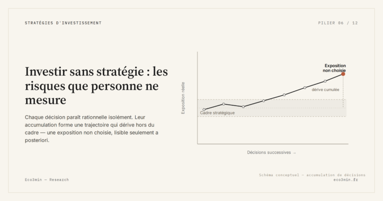 Eco3min — Investir sans stratégie : les risques que personne ne mesure