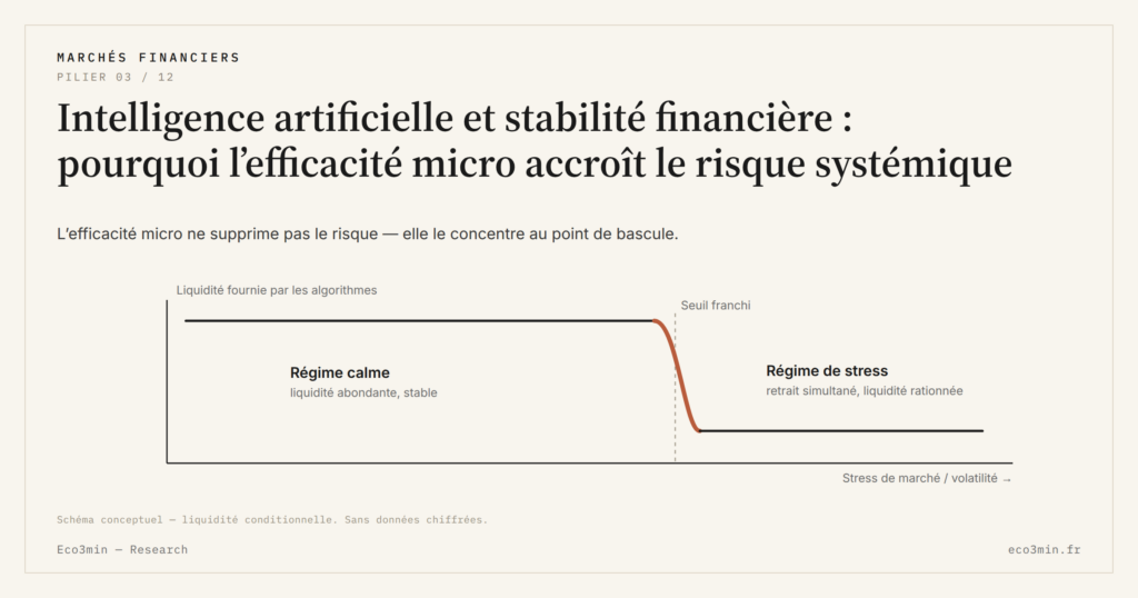 Eco3min — Intelligence artificielle et stabilité financière : pourquoi l’efficacité micro accroît le risque systémique