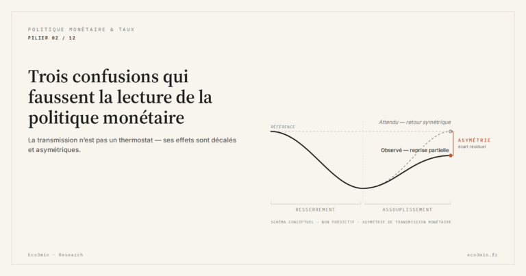 Eco3min — Trois confusions qui faussent la lecture de la politique monétaire