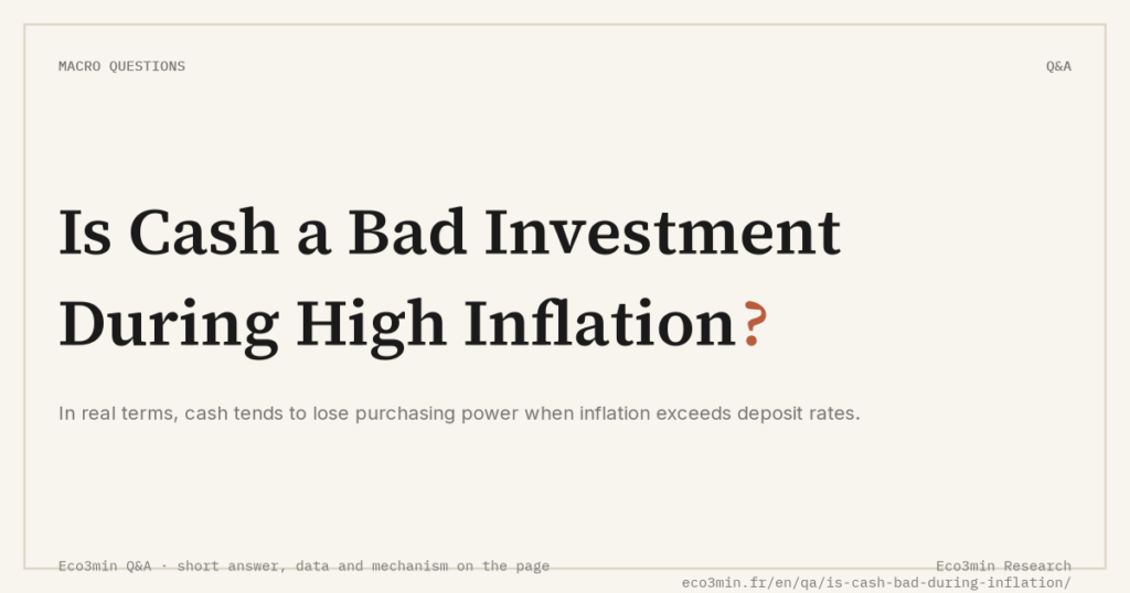Eco3min — How has cash performed during high-inflation periods?