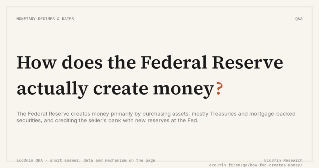 Eco3min — How does the Federal Reserve actually create money?