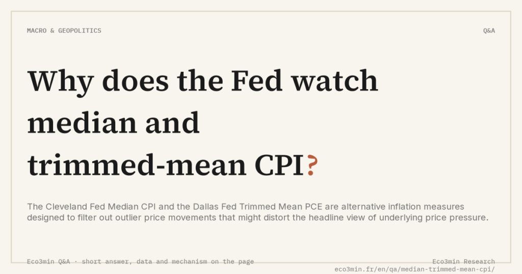 Eco3min — Why does the Fed watch median and trimmed-mean CPI?
