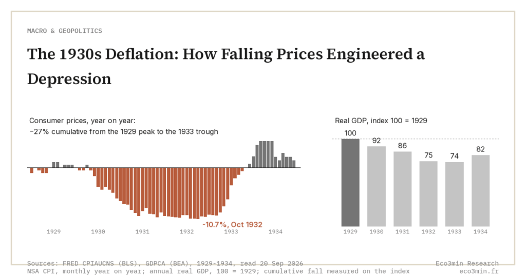 The 1930s Deflation: How Falling Prices Engineered a Depression (Eco3min)