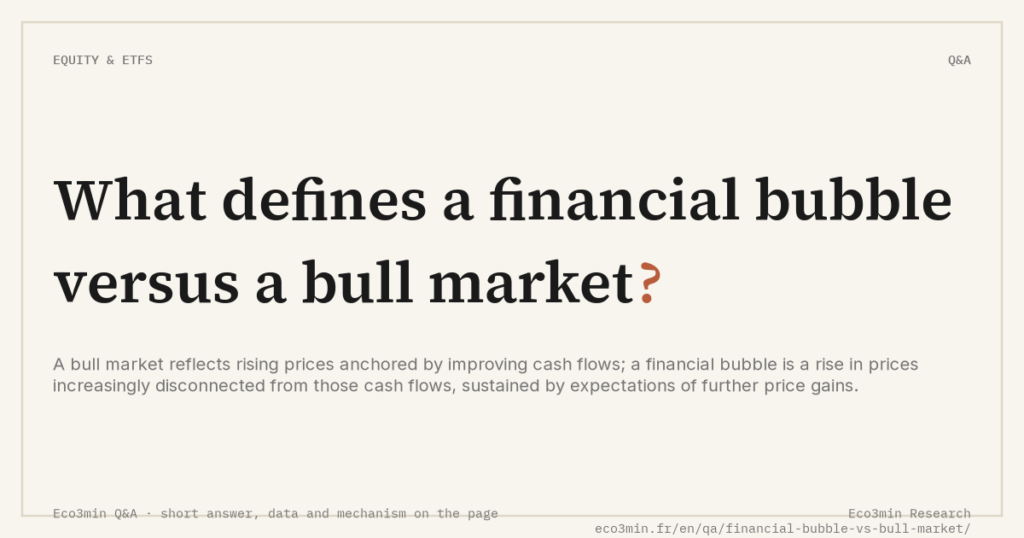 Eco3min — What defines a financial bubble versus a bull market?