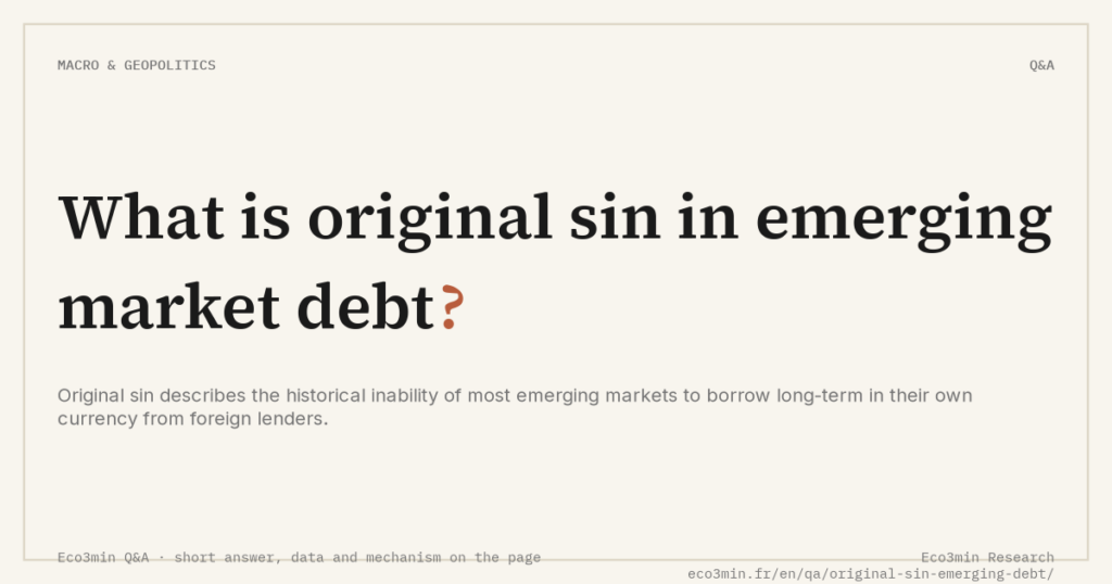 Eco3min — What is original sin in emerging market debt?