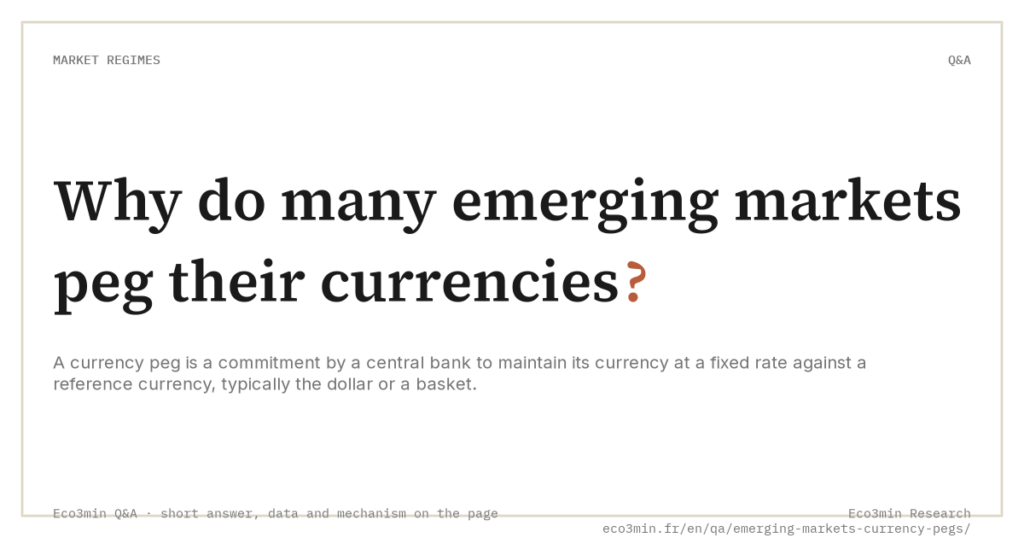 Eco3min — Why do many emerging markets peg their currencies?