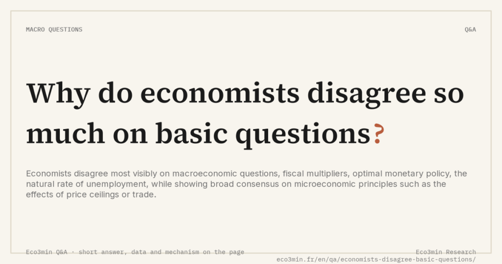Eco3min — Why do economists disagree so much on basic questions?