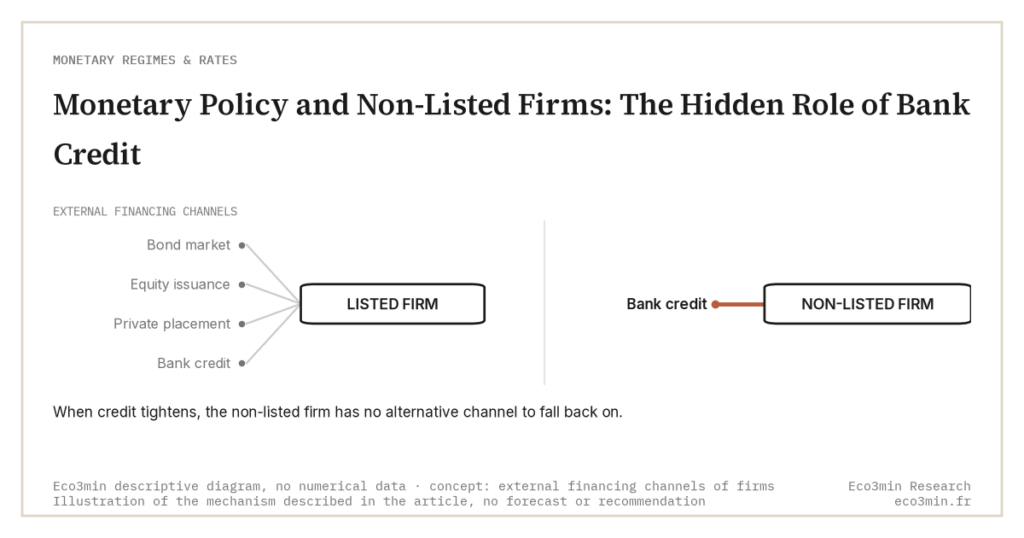 Monetary Policy and Non-Listed Firms: The Hidden Role of Bank Credit (Eco3min)